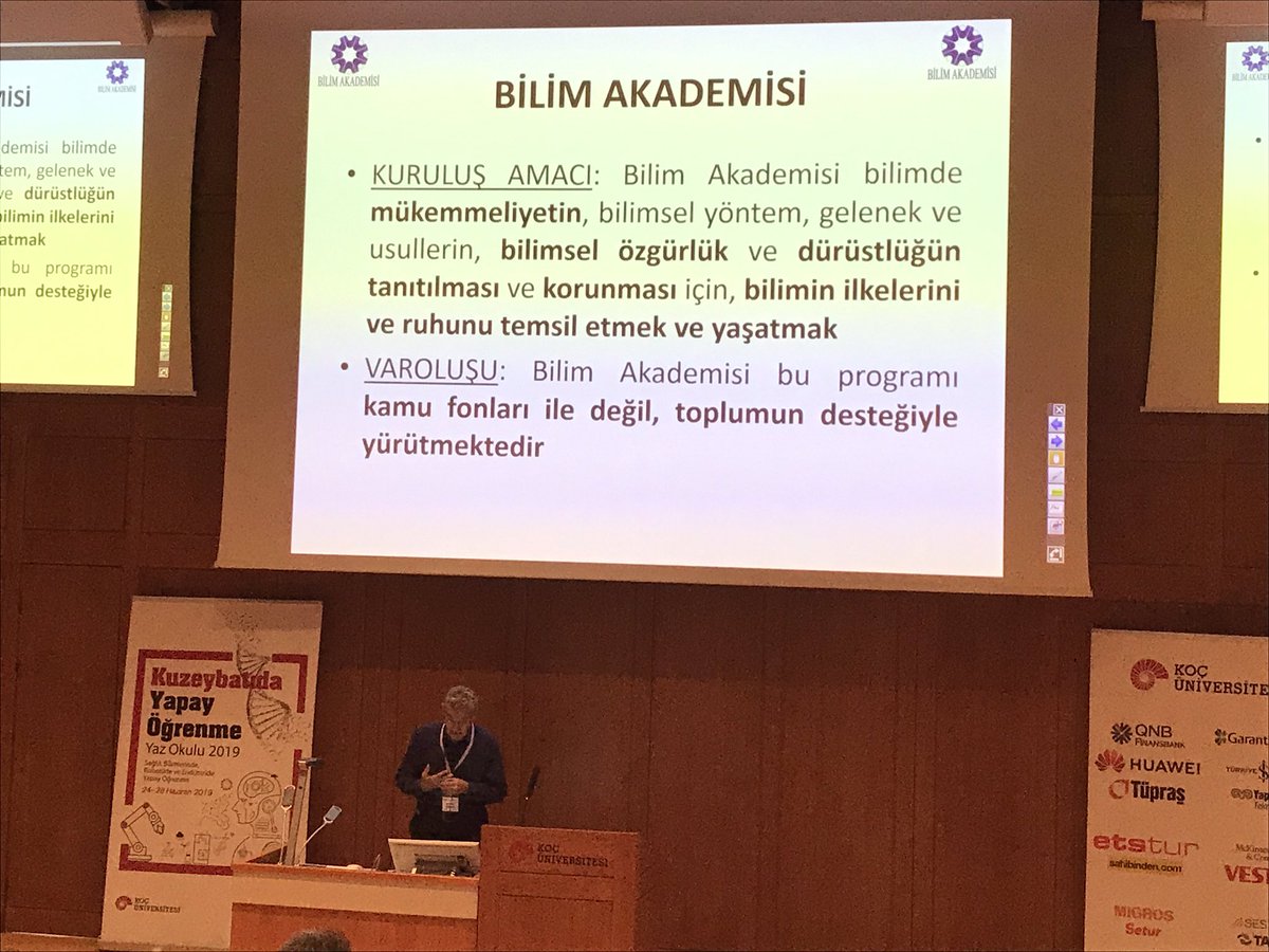 Kuzey Batı Yapay Öğrenme Yaz okulu  2019’da <a href="/BilimAkademisi/">Bilim Akademisi</a> nin sunumunu dinlemekteyiz.  <a href="/kocuniversity/">Koç Üniversitesi</a>  <a href="/kbyoyo19/">KBYÖYO</a>