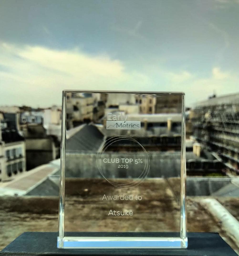 SMART MOBILITY | 🚆📱

Proud to take part within the Club Top 5%, the highest scoring French startups selected by the @EarlyMetrics !

Atsukè continues investing and creating for a Smarter Mobility.

Congrats to the other innovative laureats 👍