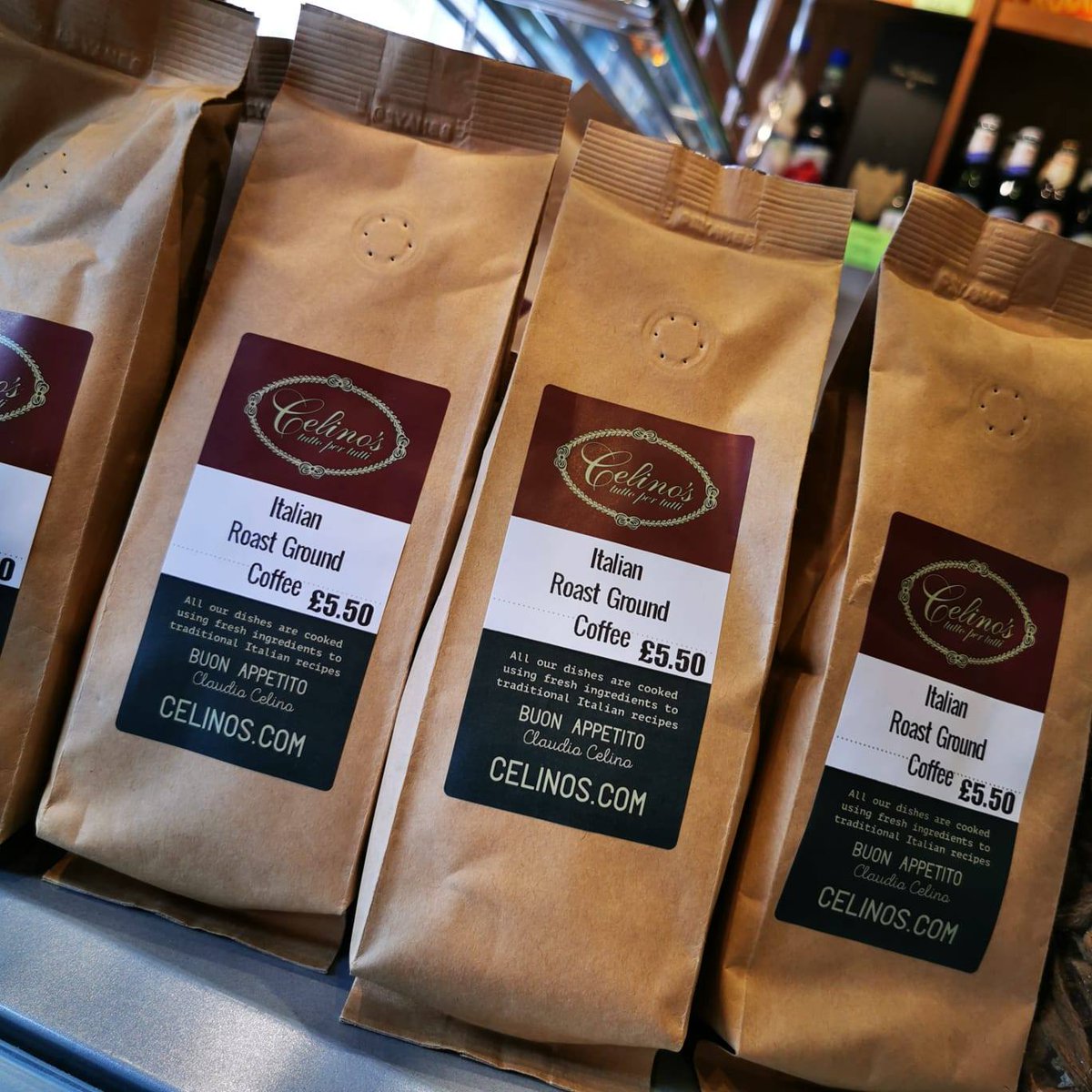 That's right! The best coffee in Glasgow is now available to enjoy in the comfort of your own home. 😍☕️

Pick up your Celino's Italian Roast Ground Coffee from our deli today.