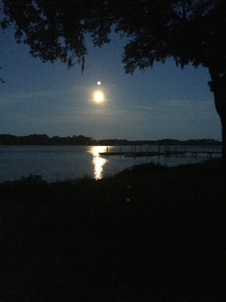 quitnot71's tweet photo. Love the moonlight on the water - Opening Campfire @ Camp Ho Non Wah. #HNW2019 https://t.co/dT8GSVZ6RX