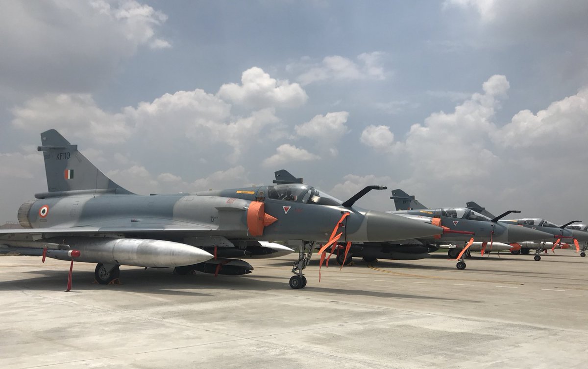 manishindiatv's tweet photo. AirMarshalRajesh Kumar,CinC CentralCommand who was also part of Kel Ops:In 2002 also #Mirage2000 jets fired #laserguidedbombs on #Pakistani army camps in Kel Sec along LoC. @indiatvnews @IAF_MCC https://t.co/zNt5y8t65u
