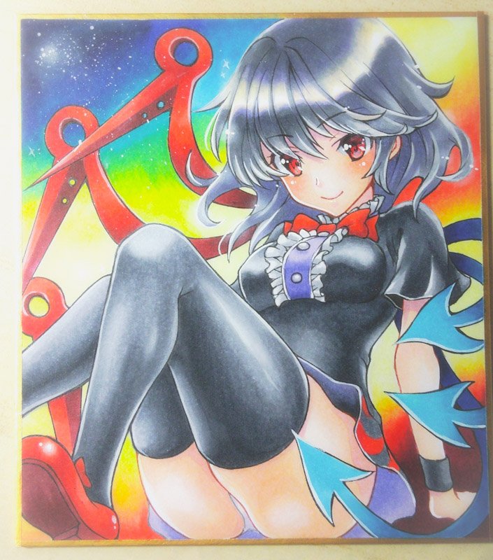 ぬえぇぇぇ
ミニ色紙狭くてめっちゃ苦労した🤤
#封獣ぬえ 