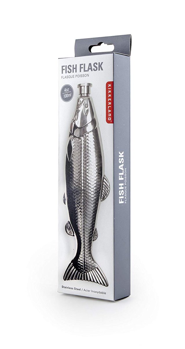 Calling all fisherman and outdoorsmen🎣! Have a nip but don't get TANKED. Not 4 drinking LIKE a fish but 4 drinking FROM a fish🐟. This uniquel fish flask is made from durable stainless steel to ensure years of use. Holds 4 oz of ur favorite ‘fire water’. 🥃