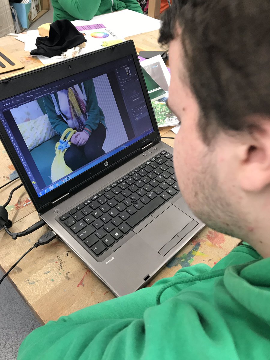 Abbeysdtech's tweet photo. Fabulous use of cross curricular links, utilising ICT skills to edit and develop a poster for the school fair in DT! @abbeysU5 #topeditor #makinglinks https://t.co/hu66rqfcsJ