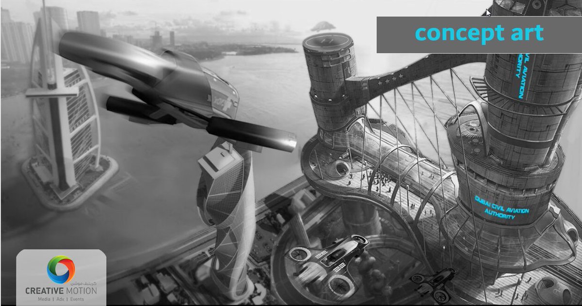 Ucreativemotion's tweet photo. Concept art is the heart and soul of the #animation. Clear and fruitful communication between the artist, the design team and the client.
#Concept_art done for #Dubai_Civil_Aviation_Authority 
This is how awesome stuff is made here @ #creativemotion

#3danimation #uae #dubai https://t.co/nrqJV04WPY