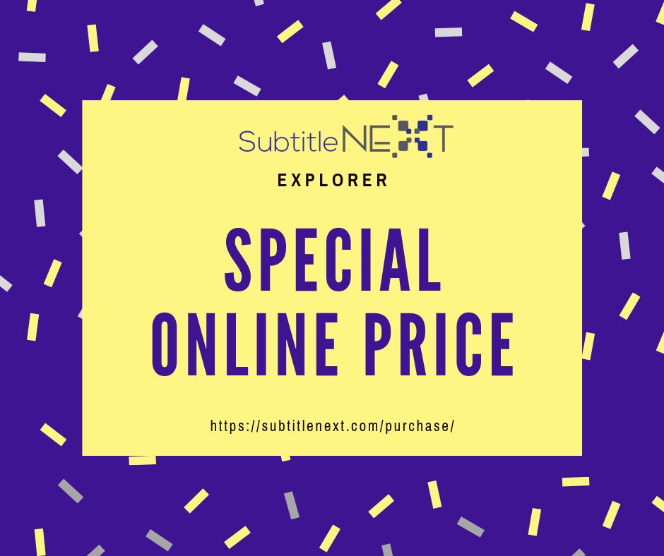 SubtitleNEXT's tweet photo. Media for All 8 conference is in the history, but our promo is still valid! 
#m4a8 #promo #sale #SubtitleNEXT #AVT #software #toolset #subtitling #captioning #timedtext #surtitles #editing #respeaking #interlingual #translation #academy #demo #trial https://t.co/VQsuINorqa