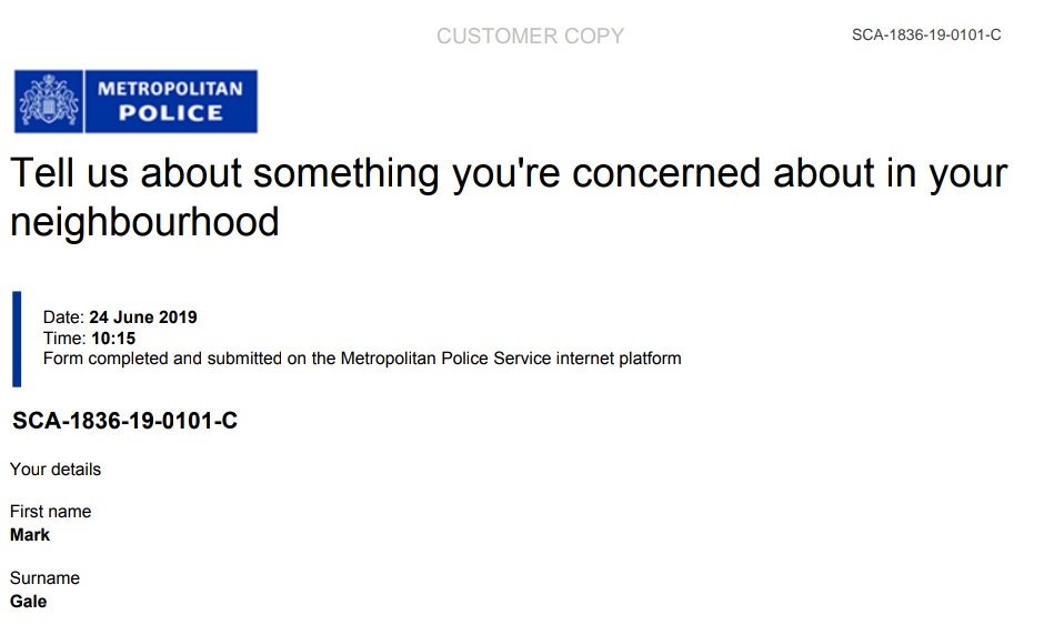 MarkGale's tweet image. Both reported to police &amp;amp; council, anyone else reporting similar incidents please forward on ref numbers to me for our #CommunityTrigger campaign.