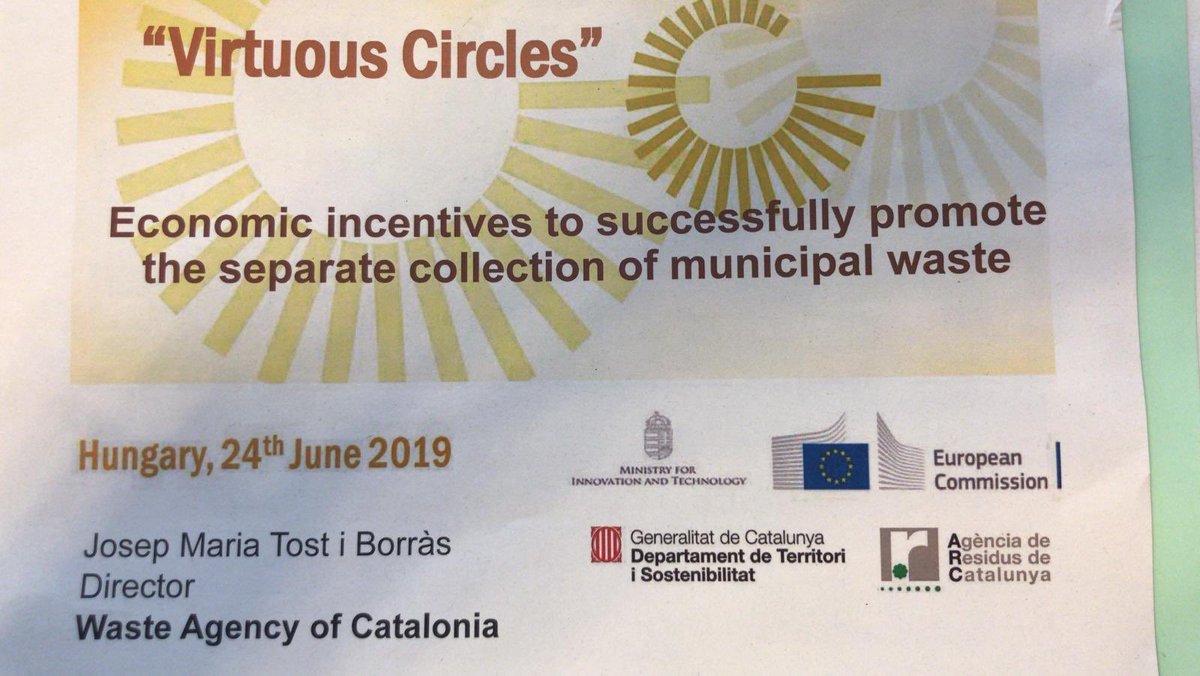 josepmariatost's tweet photo. Participating in the mission of the @EU_Commission in Budapest to explain to the hungarian actors how to improve the #selectivecollection: Politicalwill and leadership. I Explaine the experience of the #landfilltax in Catalonia #virtuouscircles #wastetoresource #CircularEconomy https://t.co/WHmyxHBiGL