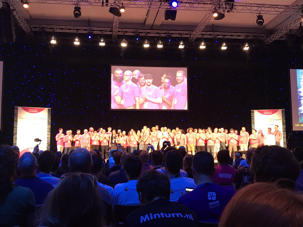 Thank you for a awesome #WCEU2019 I’m looking forward to see you all next year in Porto!!!