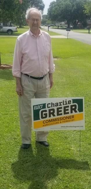 Bernan Theunissen Sr.
Yard Sign #1. Vote For Charlie Greer.....
bit.ly/31TjX0L