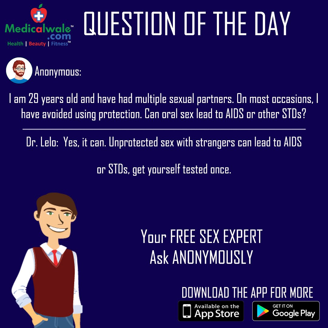 Medicalwalecom's tweet photo. Know the right solution for your problem !!!

Download our app and get the answer from our expert Dr. LeLo- https://t.co/R8YDbPyu58
#Medicalwale #AapKeHealthKaSaathi #KaroOnlyHealthKiBaat #Sex #SexFacts #Multiple #SexualPartners #Protection #OralSex #AIDS #STDs #UnprotectedSex https://t.co/DpeVCNHznR