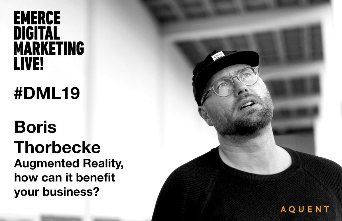 Join us at Digital Marketing Live #DML19 Thursday 27th June. Come &amp; hear what <a href="/BorisThorbecke/">Boris Thorbecke</a> has to say on Augmented Art at 12pm (Stage 6).