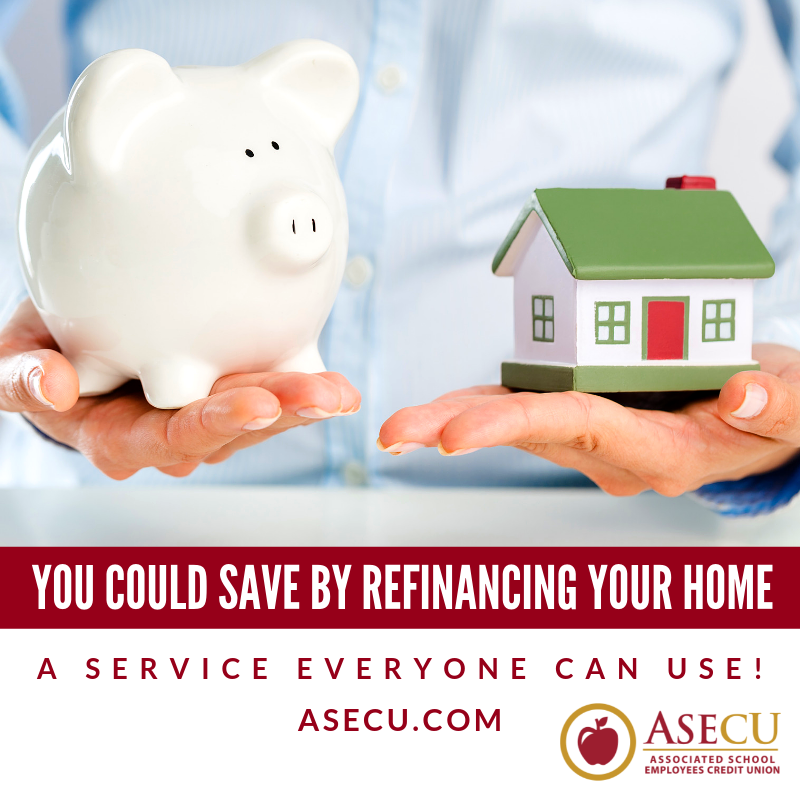 ASECU's tweet photo. You could save thousands by refinancing your home with #ASECU - we keep your money local - Mortgage loans are NOT SOLD on the secondary market. #FinanceLocal #AServiceEveryoneCanUse #CreditUnions https://t.co/UuppDIH6g4