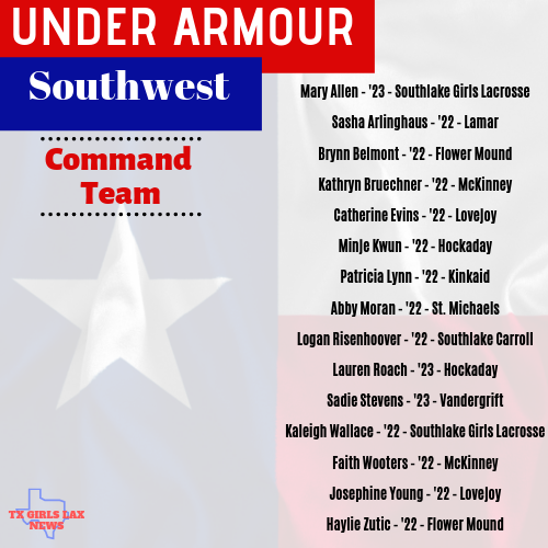 It's Under Armour tournament week and lots of Texas girls repping the Southwest Division! We are so proud and can't wait to watch you all dominate!

Check out our talented Command players from the Lone Star State:
