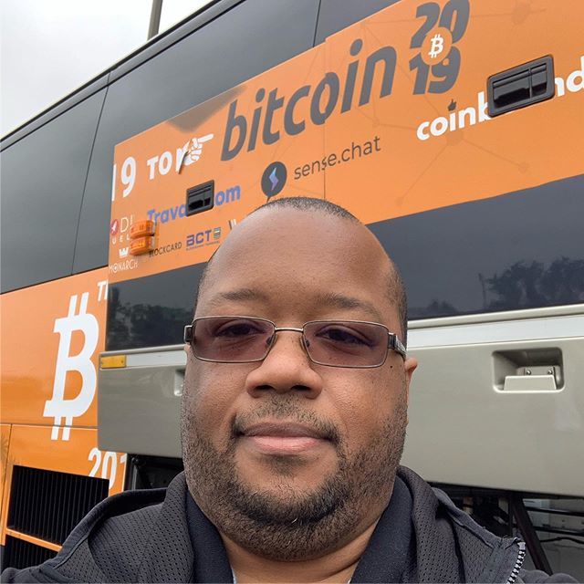 jasonnelson's tweet photo. Here we go #bitcoin2019 #bitbus https://t.co/23Ik1ZSOBc