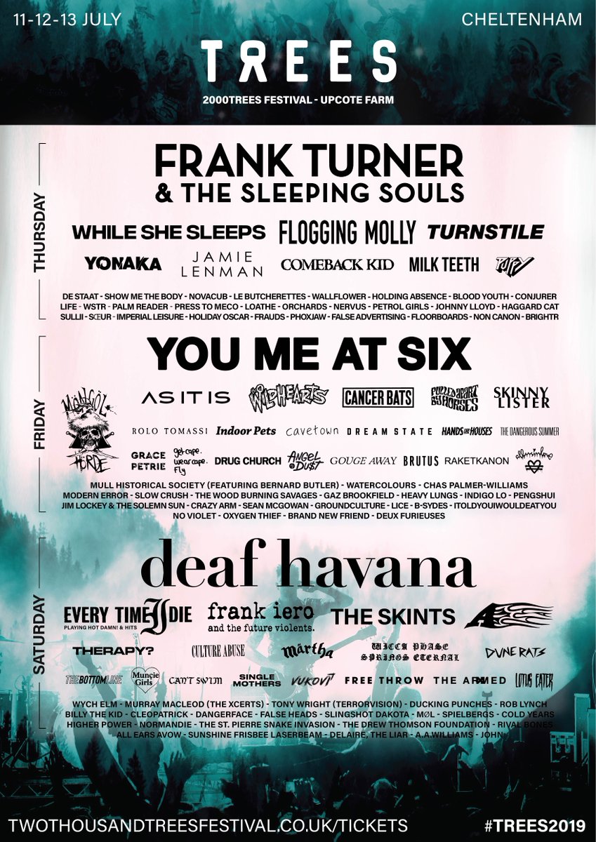 🌳💀 COMPETITION TIME 💀🌳

🗝️ We're giving away a SKELETON KEY* that'll unlock the gates to every future 2000trees so that you'll never need to buy a ticket again. 

🗝️ Wanna win? Just RT and like this post before 23:59 on THURSDAY 27th June.