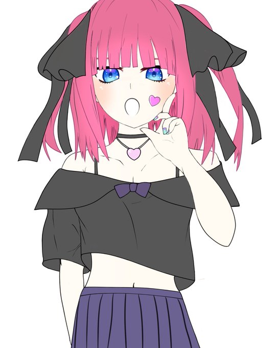 さんイナさんがTwitterに投稿した中野二乃(五等分の花嫁)のイラスト。