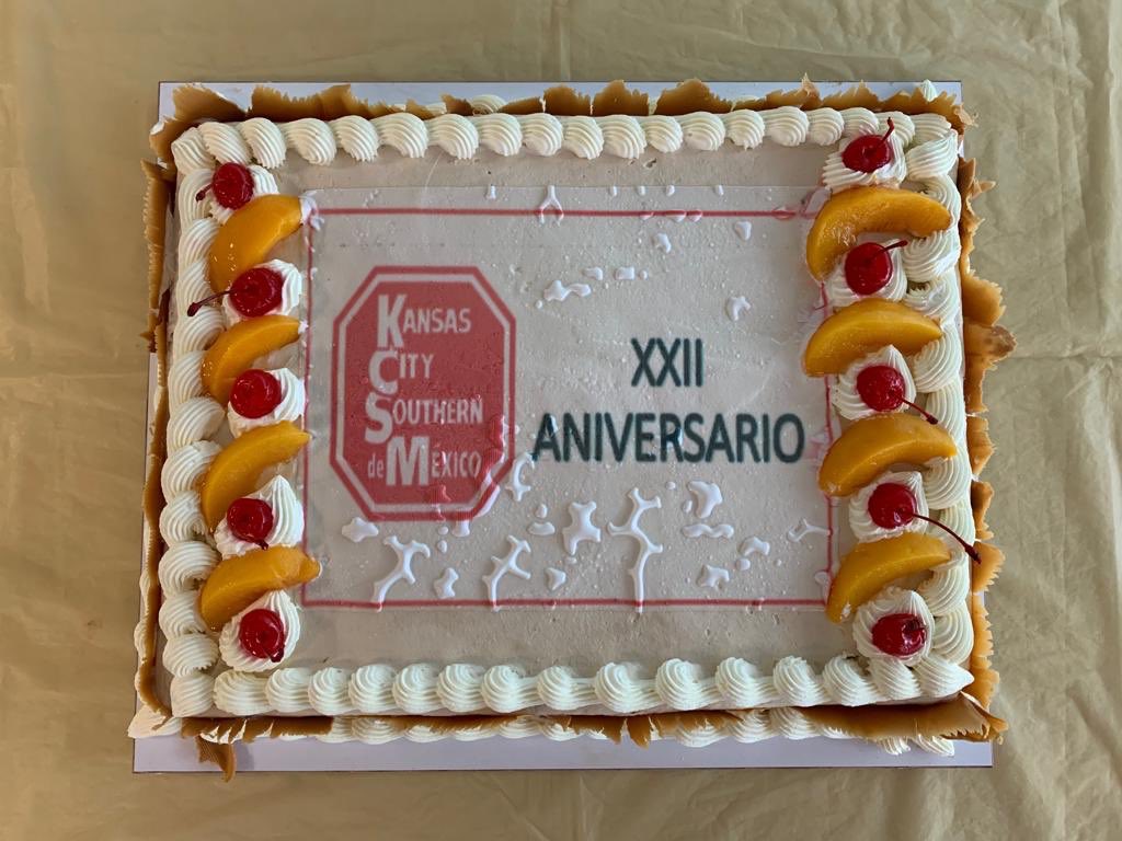 Hoy XXII Aniversario de Kansas City Southern de presencia e inversion en nuestro país. Gracias Mexico!