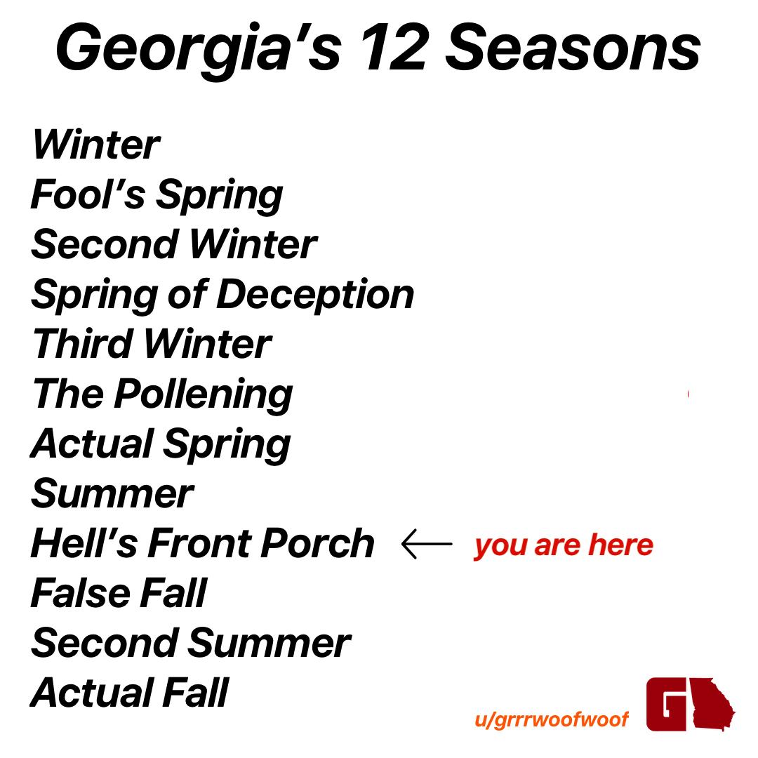 GAFollowers's tweet photo. The 12 seasons of Georgia. 😂😂 https://t.co/bErJk5EjwK