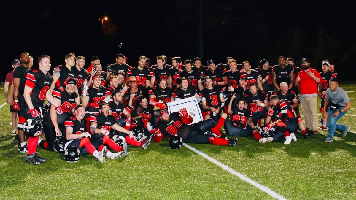 The 2019 Maritime Football League (MFL) Maritme Bowl XVIII Champions
.
Moncton Mustangs
. 
#maritimefootballleague #MFL #2019season #2019kickoff #MonctonMustangs #2019MFLSeasonFinals #RoadToTheMaritimeBowlXVIII #2019MFLFinals #MaritimeBowlXVIII #2019MFLChampionship #Championship