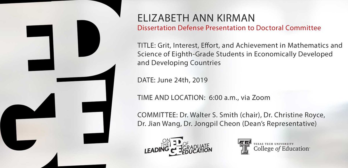 BethKirman's tweet photo. Today, with a Verizon Internet outage, I managed to defend my #dissertation. Thankful for my cell hotspot. My #PhD life goal is complete! Committee members in China, Texas, Korea, and Pennsylvania and students from all over the USA waited for me! #thankful @TTUEducation https://t.co/APmZtVKdT1