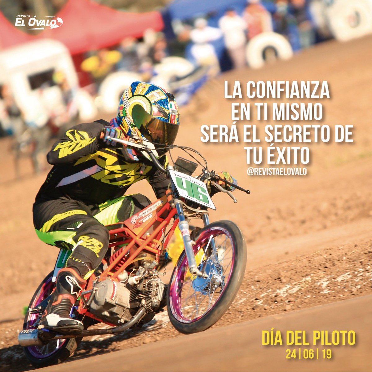 "La confianza en ti mismo será el secreto de tu éxito"

En esta jornada tan especial, reconocemos el esfuerzo y los sacrificios que realizan nuestros pilotos para mantener viva la pasión por el deporte motor.

¡Feliz día, pilotos!

24/06 | #DíaDelPiloto