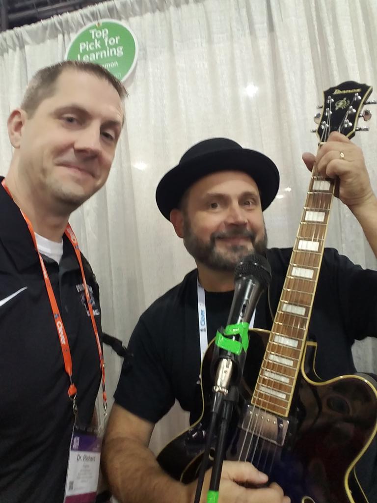 DrRichardHughes's tweet photo. Ran into one of the most inspirational educators in the business @kevinhoneycutt  Talked to him about coming to Frontier next year as part of our WNY Maker Expo and RoboRave. Game on!! #ISTE19 #STEAM @Erie1BOCES @E2CCB https://t.co/5YllkpDRas
