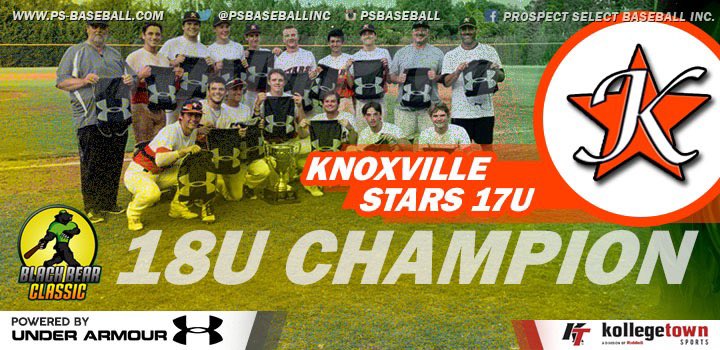 PSBaseballinc's tweet photo. Congrats to the 2019 #BlackBear 18U Champs, @kstars_17u 17U Warner! These guys played outstanding ball all week, and walk away as champs! Another high end program that always does well at our events! #TheBestPlayHere https://t.co/8ROokd3LFV