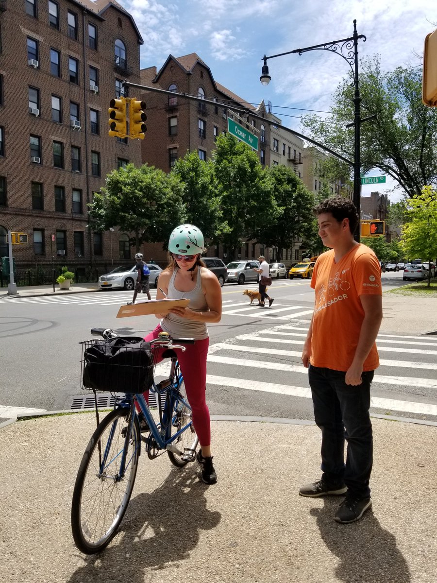 People is concerned about #SaferStreets and is very thankful  <a href="/TA_Ambassadors/">TransAlt Ambassadors</a> are out there advocating to #FixFlatbush for a safer #Cyclinginfraestructure &amp; #pedestriansafety. We are also inviting to the meeting on 06/26/19 at 7:00 PM at MS61 400 Empire Boulevard , Community B. 9