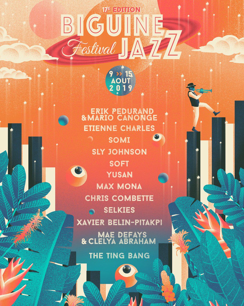 Devenez FAN du Biguine Jazz Festival en découvrant ici, la programmation artistique de cette 17ème édition ! 
Préparez-vous à vivre une expérience musicale inédite et surprenante!
+ d'info sur : biguinejazz.com
Lien teaser : 
youtu.be/-OZ5U7dgqOc