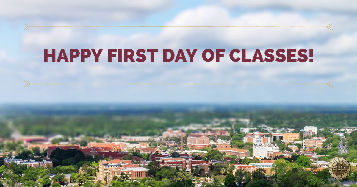 FSUAdmissions's tweet photo. Today's the first day of Summer C classes! To all the new and returning students on campus, welcome and welcome back! Let's make this semester awesome! Visit https://t.co/dpSOg56neG to see all the #WelcomeWeekFSU events. https://t.co/4H6qENSOMq