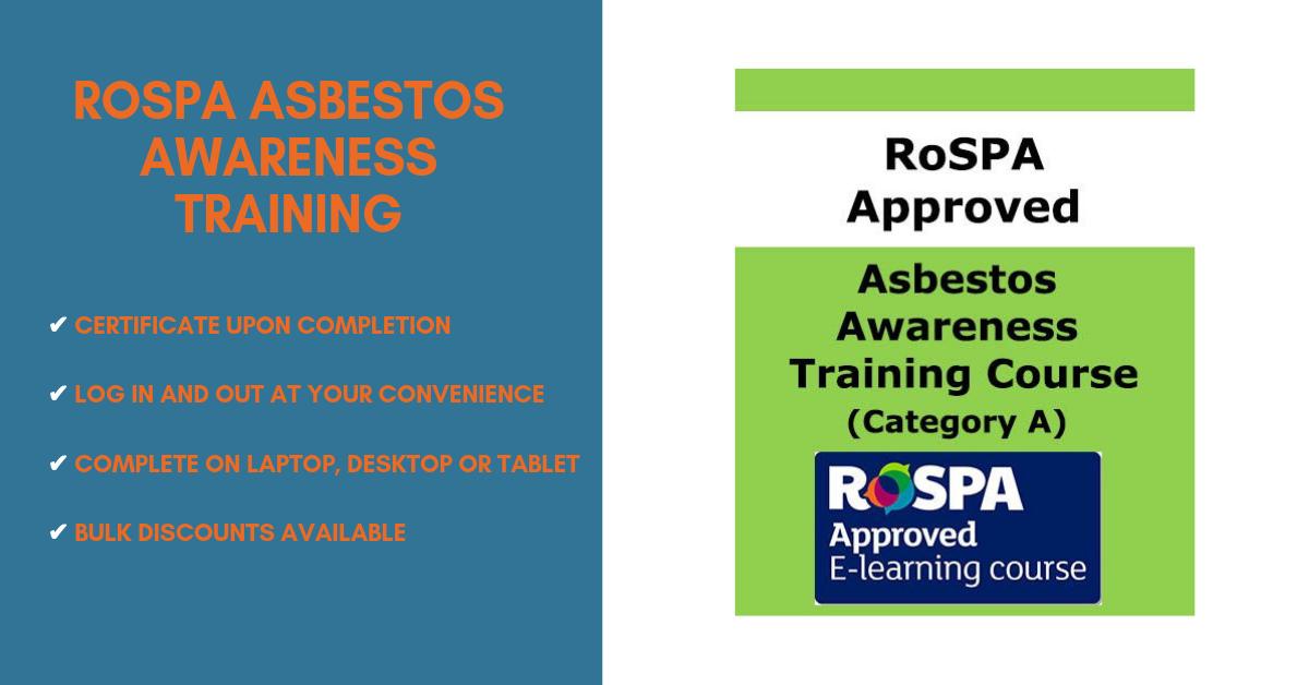 For just £15 you can take our RoSPA Approved Asbestos Awareness Training Course and earn your certificate: socsi.in/LfHrD #asbestos #onlinetraining