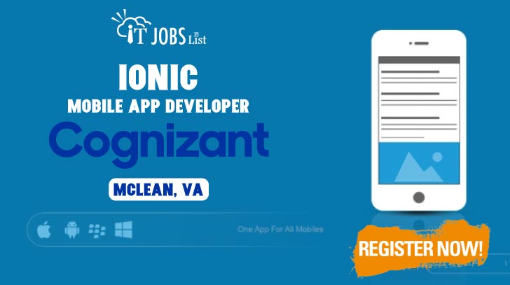 itjobslist's tweet photo. Click to Apply for Ionic - Mobile App Developer jobs hiring in #Cognizant at #McLean, VA .

Apply Now: https://t.co/R7lJvXmcoG

#appdeveloper #mobiledeveloper #ionicdeveloper #ionic #itjobs #jobs #career #jobseeker #students #developer https://t.co/k1F6Z5xjSq