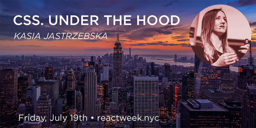 reactweek's tweet photo. In her talk, @kejt_bw will show you how different ways of adding #CSS to your app will impact #browser #performance and by that, you will dig deeper, explore DOM and #CSSOM building processes #reactweek #javascript #react #nyc https://t.co/TPhYyWvSHC