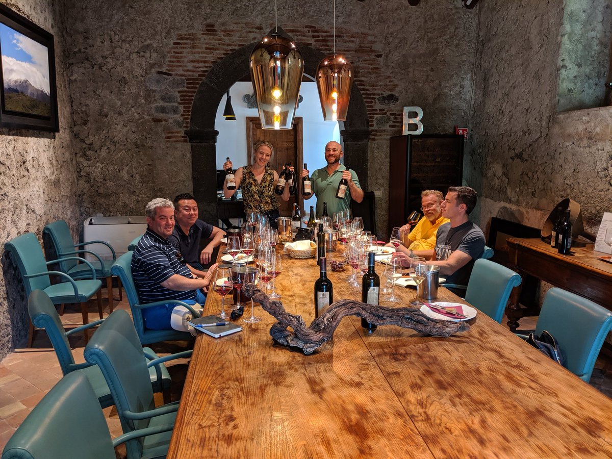 Terrific tasting this morning <a href="/BenantiWines/">Benanti Winery</a> -- Pietra Marina 15 was really something special...