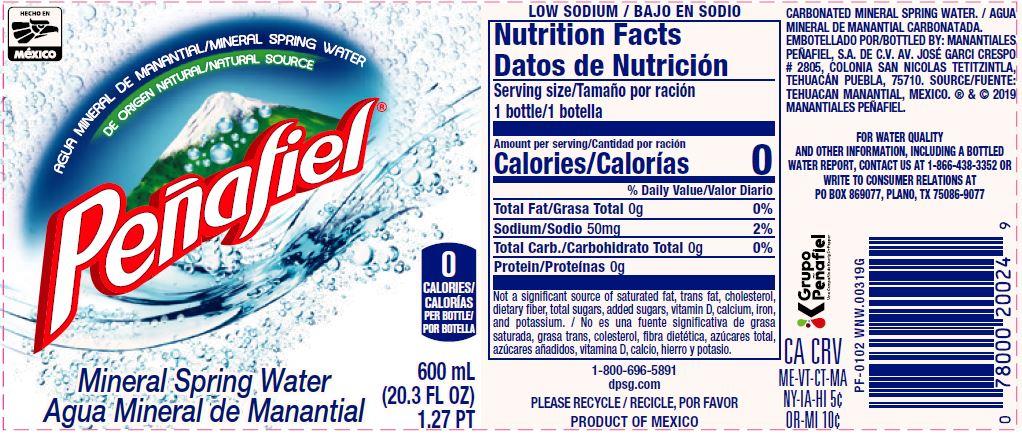 FDArecalls's tweet image. Keurig Dr Pepper Announces Voluntary Withdrawal of Unflavored Peñafiel Mineral Spring Water that Does Not Meet FDA Bottled Water Quality Standards go.usa.gov/xyaz4