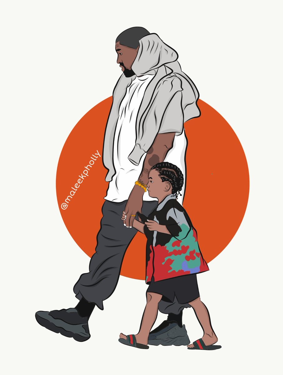 iammaleekpholly's tweet image. Like and retweet for kanye and saint ❤