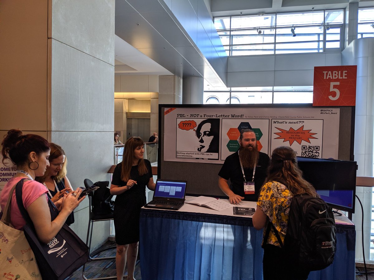 Matt Fuquay (@mattfuquay) on Twitter photo <a href="/EdTech_Beard/">Chance Harding</a> and @MsKP8CR dropping #PBL knowledge. Great poster session! #ISTE19 #oneCCPS <a href="/EdTechCCPS/">edTechCCPS</a> <a href="/EdTech_Beard/">Chance Harding</a> and @MsKP8CR dropping #PBL knowledge. Great poster session! #ISTE19 #oneCCPS <a href="/EdTechCCPS/">edTechCCPS</a>
