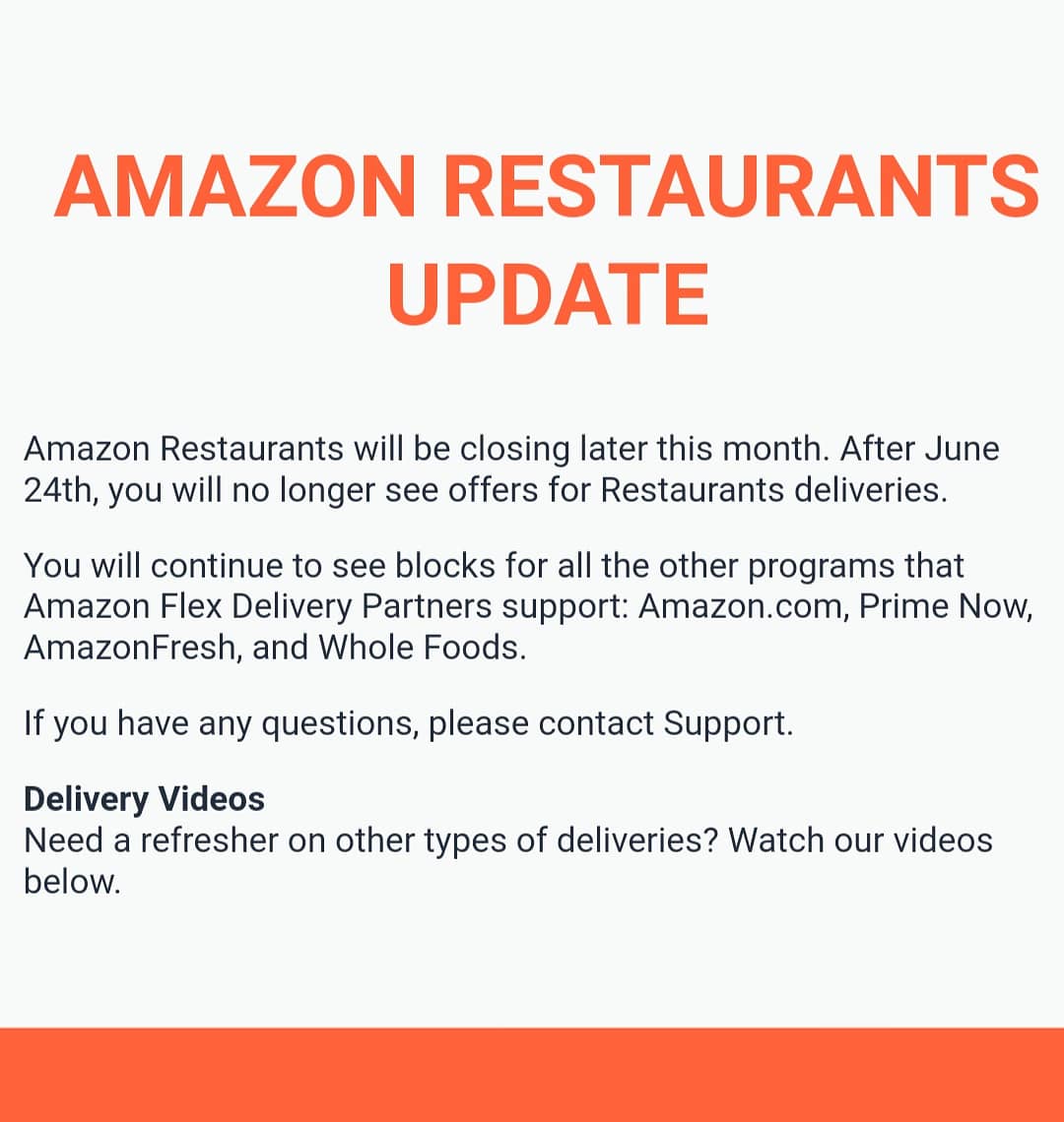 Food_Slinger's tweet photo. Farewell to Amazon Restaurants. This was my last delivery with Amazon Restaurants before it's discontinued.

#amazonrestaurants #amazonflex #amazonprime #amazon #amazondelivers #amazondelivery #lastdelivery https://t.co/He1vpMI9FI