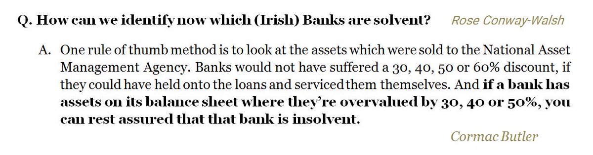 IrlPublicBanks's tweet photo. How can we identify now, which (Irish) Banks are solvent? (May 2019)
#IAS39 @conwaywalsh @Cormacbutler
#PublicBanking
2min Video https://t.co/UJcGG4VD2q https://t.co/IBeZ0XlqwD
