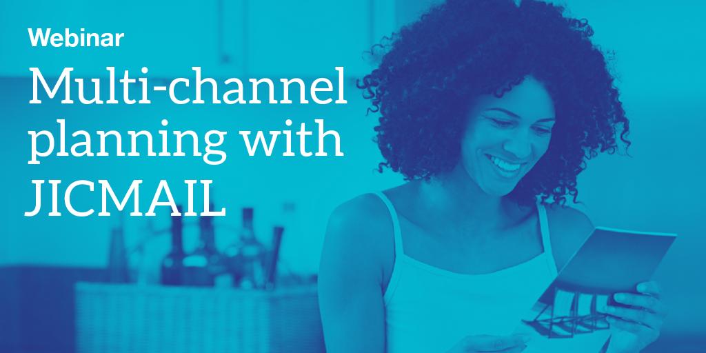 JICMAILUK's tweet photo. Give your clients new insight - for the first time, see how mail performs alongside other media, with our webinar: Multi-channel planning with JICMAIL. Register here https://t.co/0bxdsb8WOG #jicmail #data #insight #research https://t.co/T3PQqPXa11