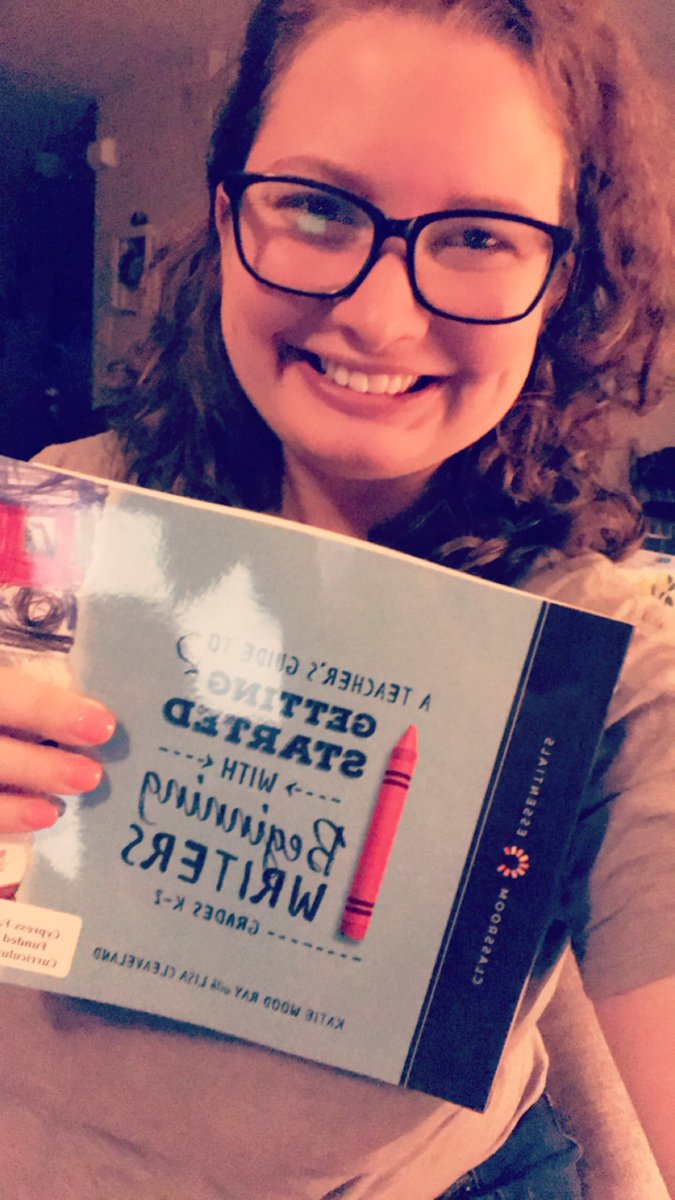 MrsMiedke's tweet photo. Getting started on my @CFISDPK1 book study on this rainy day! Excited to get some awesome tips from @LisaCleaveland for my beginning writers! @CFISDLieder @campbell_nina_ #leopardsshine #writersworkshop #beginningwriters https://t.co/OCRiwa6R3N