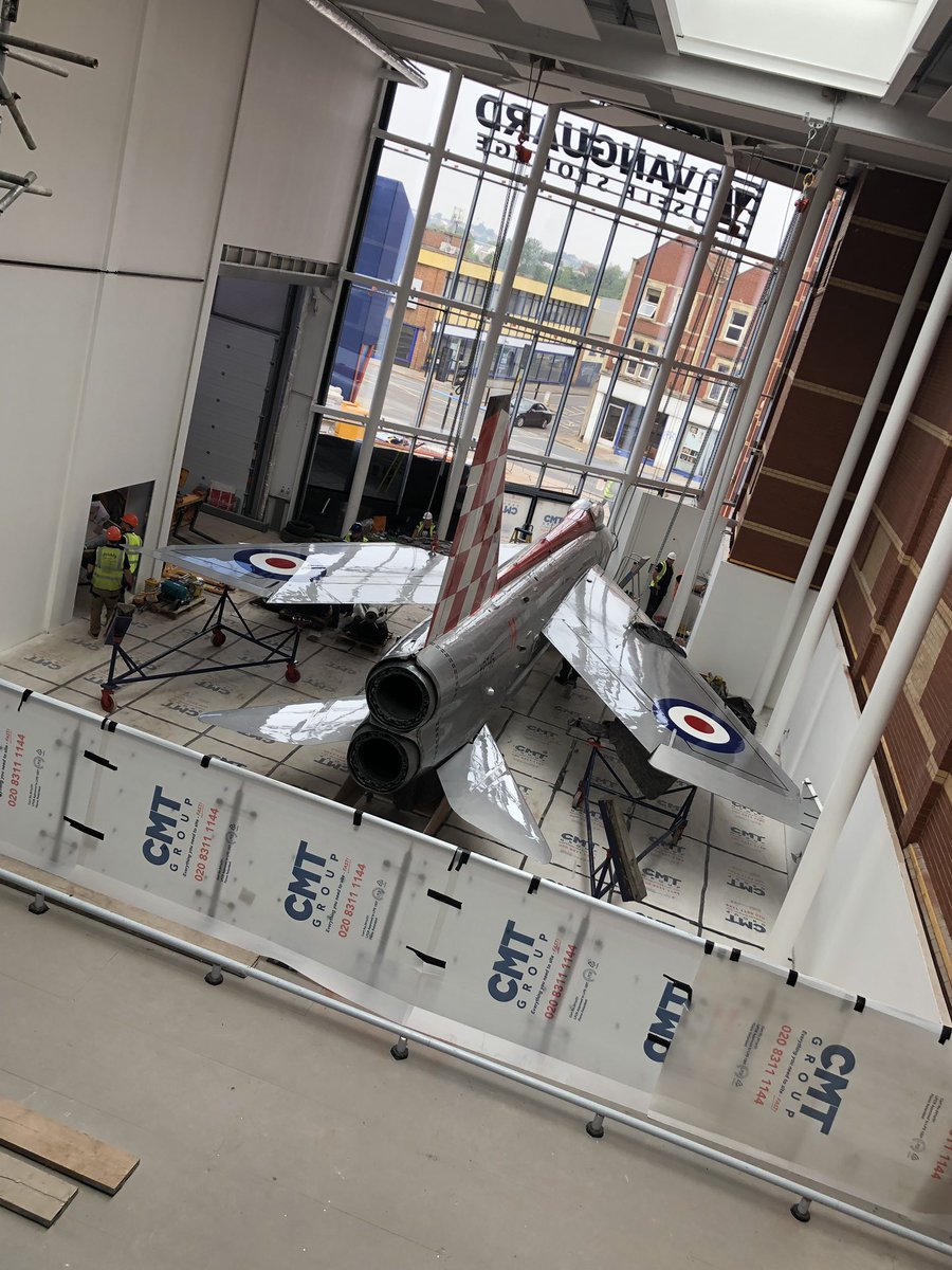 ASellarsDec's tweet photo. It’s not everyday you are on site and an aeroplane is being suspended from the ceiling! This is an exciting project to be a part of at #ChurchRoad #Bristol where we are decorating a new self storage facility. https://t.co/pv5L13e9cz