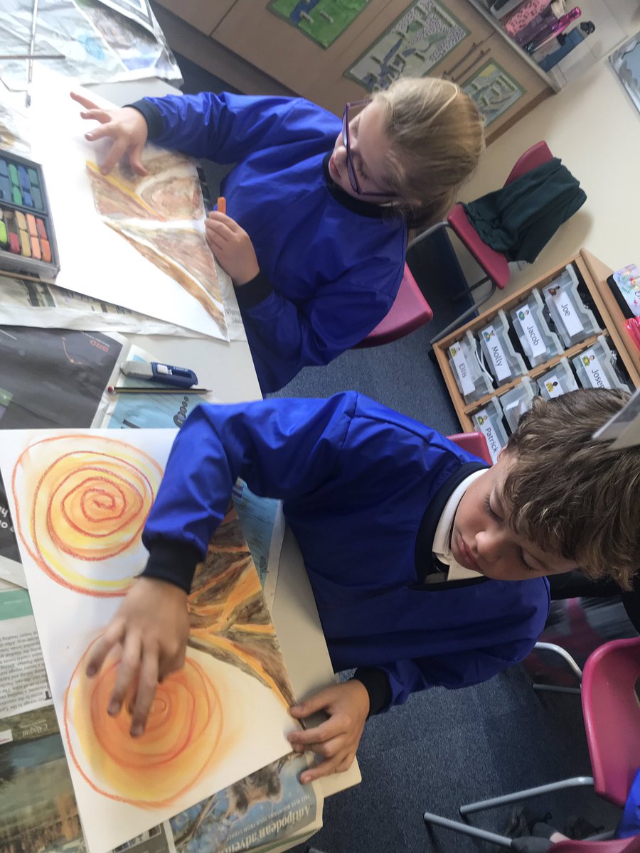 KSCjsParents's tweet photo. J2F are enjoying creating their own volcano pictures after studying βThe Giant Stirredβ in their English lessons this term!π #explosivefun https://t.co/WT4Ua8e5jk