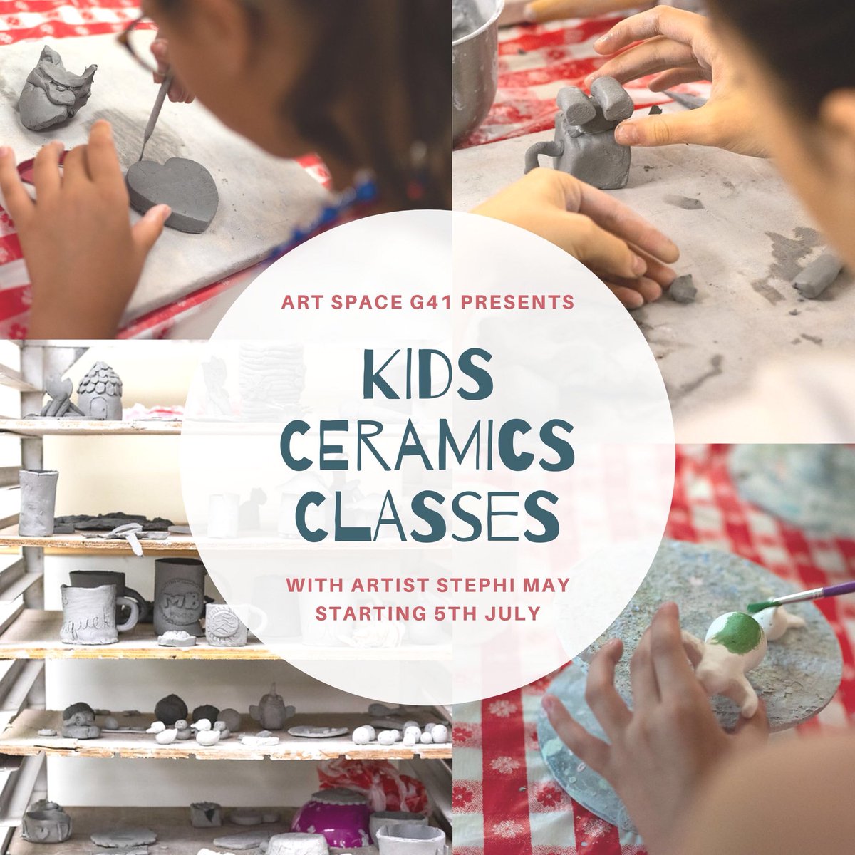 ArtG41's tweet image. We are excited to start new ceramic classes for adults and children this week. There are still a few spaces available. To book please contact stephimayceramics@gmail.com
@WhatsOnGlasgow #ceramicclasses #shawlands #kidsclasses #glasgow @southsocial1 @WhatsOnFamilies