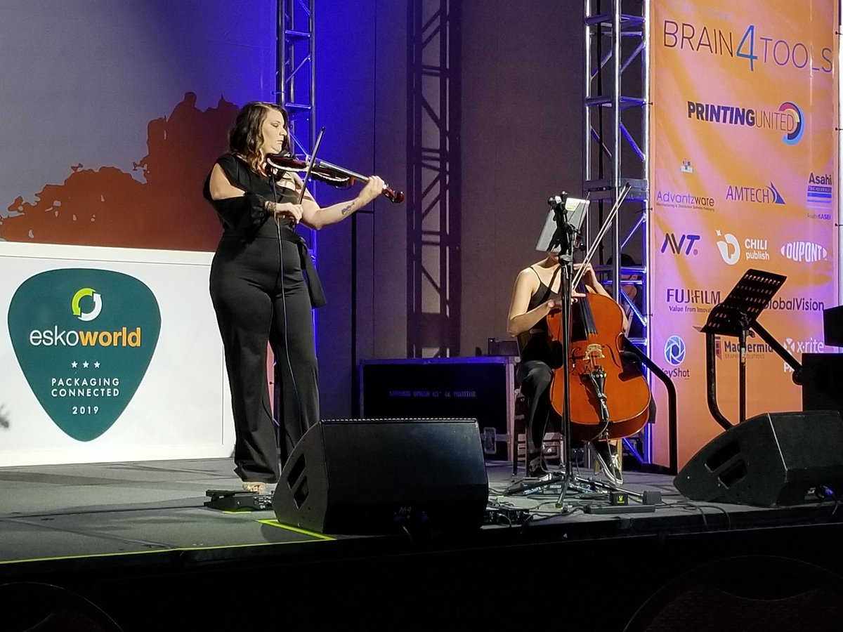 LabelAndNarrow's tweet photo. Music naturally gets the week started at #EskoWorld in Nashville! @Eskocompany #PackagingConnected https://t.co/dHMXzXTcim