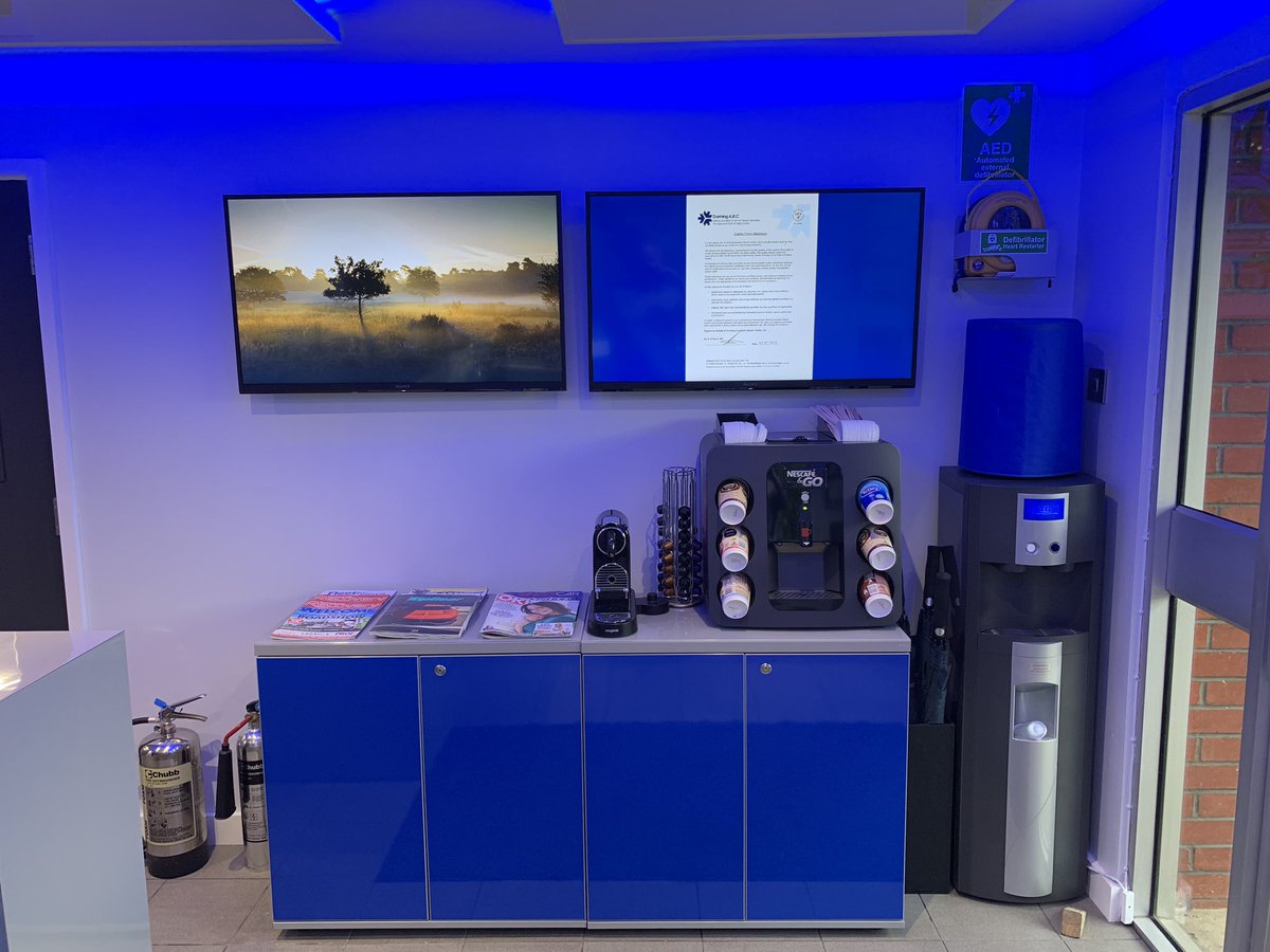 DorkingARC's tweet photo. Check out our newly refurbished reception. https://t.co/IIKvSKYDw9