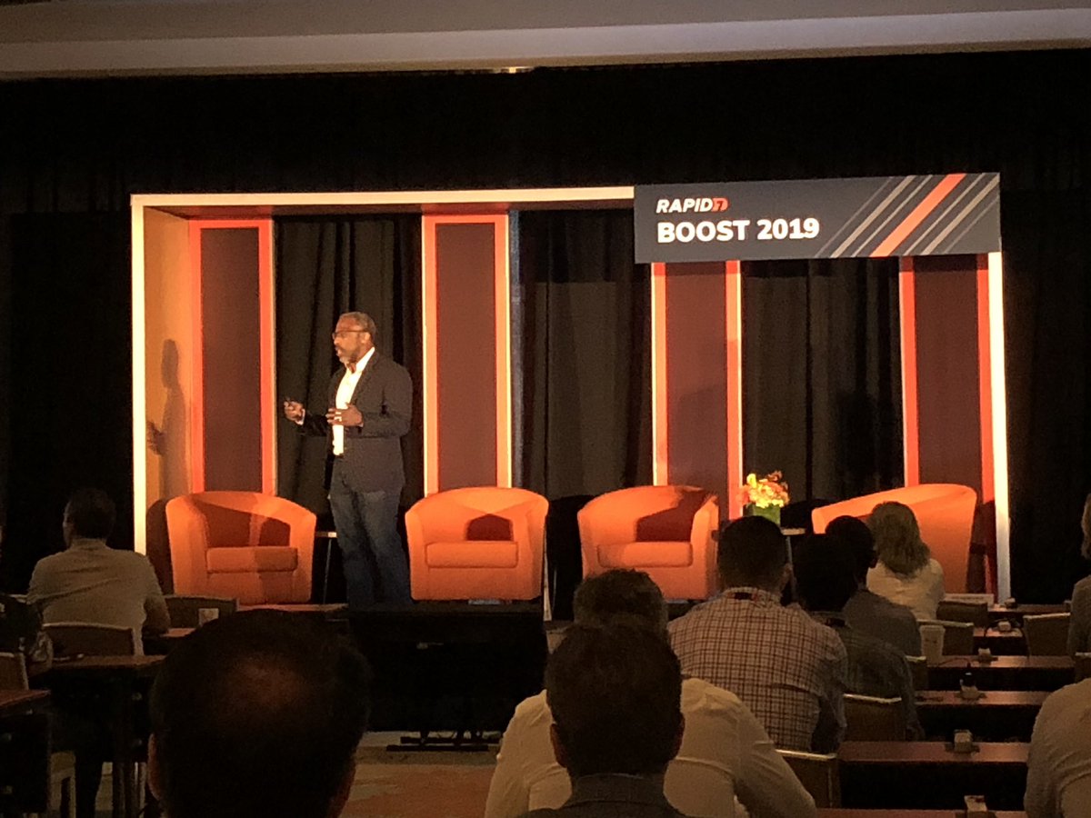 aking_fullstory's tweet photo. .@rapid7 CEO Corey Thomas kicking off #Rapid7Boost addressing a room full of excited customers https://t.co/xgmbXo70zY