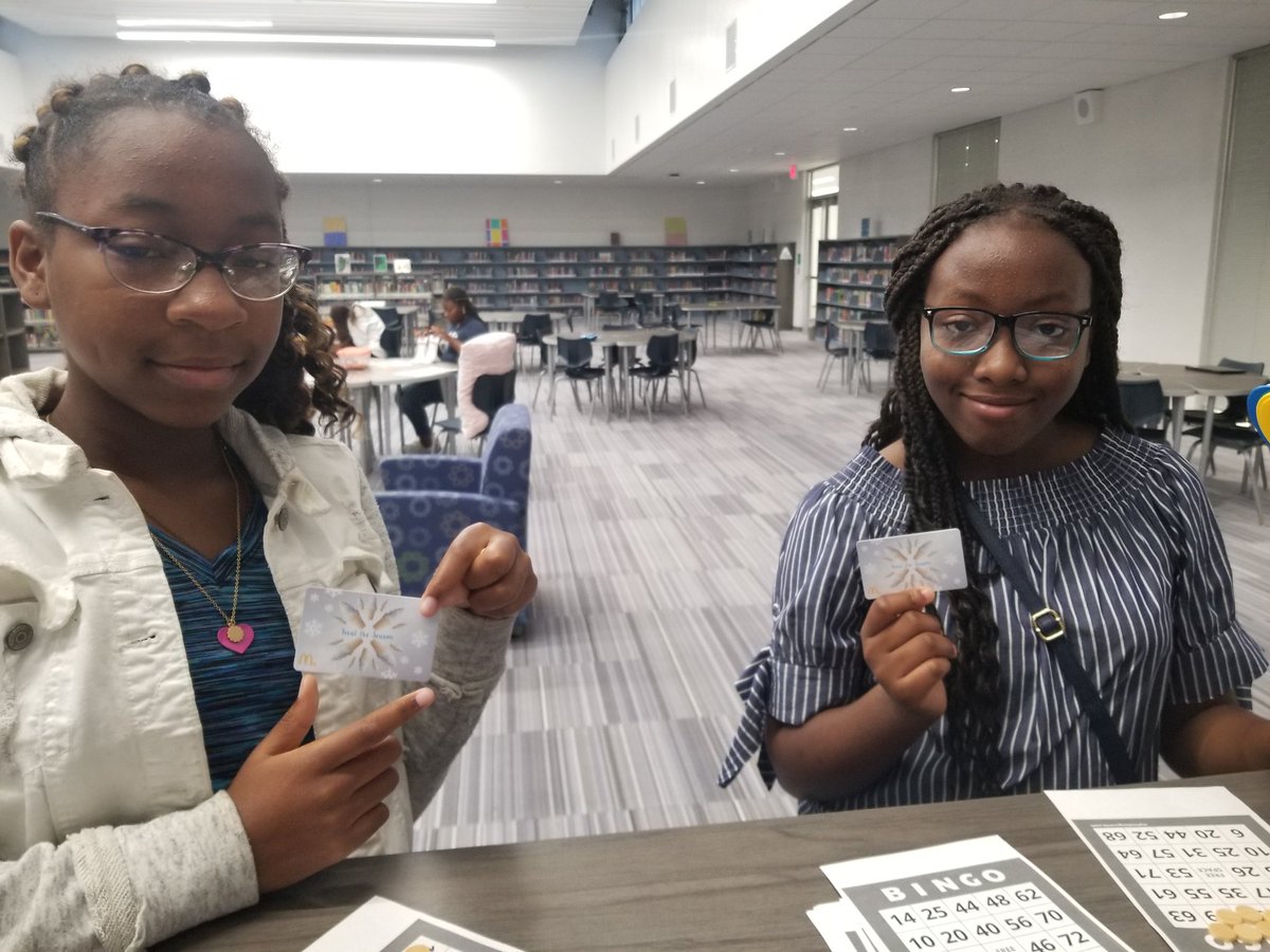 TeagueLMC's tweet photo. These @Camp_JonesMS Campers were born to yell BINGO!! 
#MSSummerCamp #Allin4Adline
#AISDSummerCamp @OrientalTrading
Thank you @misscguillory for the @McDonalds gift cards!! https://t.co/aEq7poKPbJ