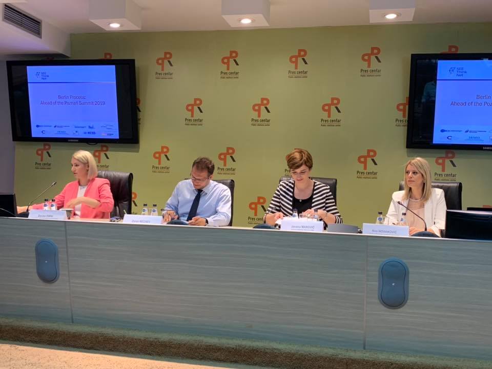 IDSCS_Skopje's tweet photo. .@ZoranNechev @IDSCS_Skopje, within #SEEThinkNet in #Podgorica promoting the paper “Solving bilateral issues in the #WesternBalkans: Role of the #EU and the #BerlinProcess“ co-authored with @adicerimagic, supported by @Balkan_Fund.

#SEEThinkNet #BerlinProcessInTheLoop https://t.co/p4fR4PEAzO